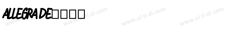 Allegra de字体转换